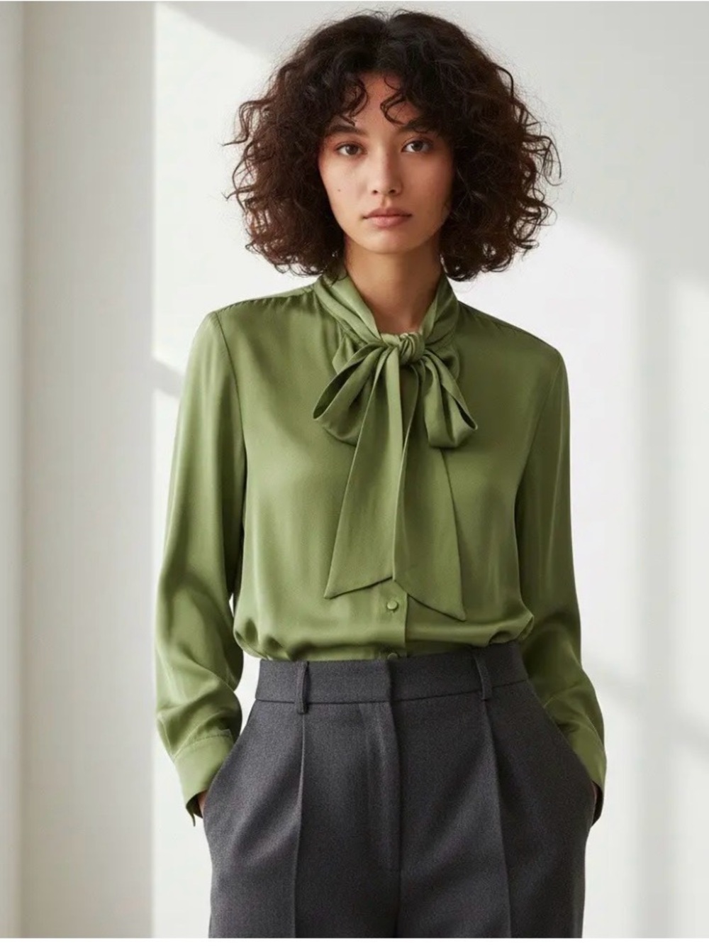 NWT Gucci uniform collection silk blouse